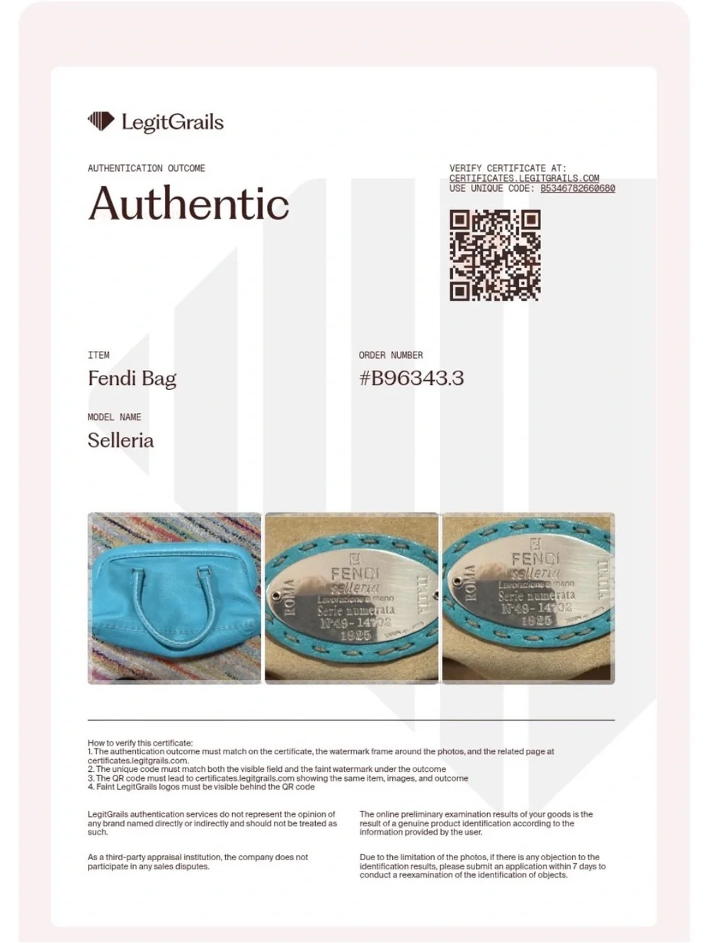 Authentic FENDI Vintage Medium Selleria Leather Doctor Bag - Turquoise